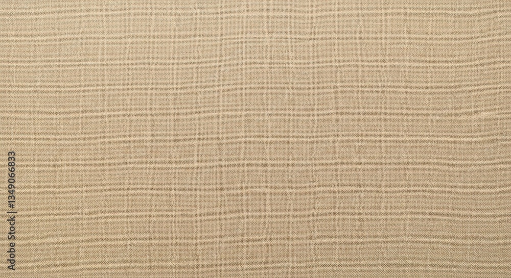 Light brown linen fabric texture with natural woven fibers and subtle variations in tone, perfect for backgrounds and design projects.