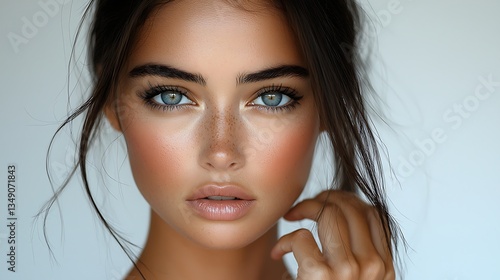 Closeup Portrait of a Young Woman