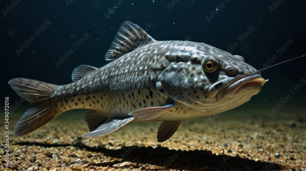 Fototapeta premium Underwater shot of a large fish