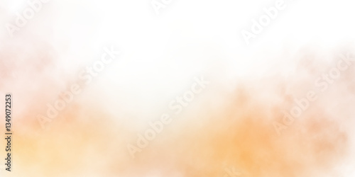 Mist in shades of orange and sand color, gently rises upwards, creating a soft and dreamy atmosphere. The misty texture flows smoothly into the background, evoking a feeling of warmth and tranquility.