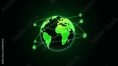 Global Network Connection. World Economy Concept