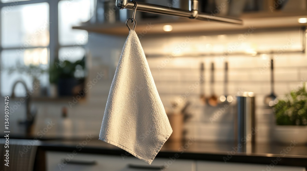 Kitchen Towel Hanging in Modern Kitchen Kitchen Towel Hanging in Modern Kitchen