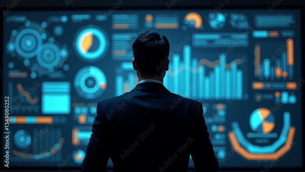 Analyst Viewing Data Visualization Screen Analyst Viewing Data Visualization Screen