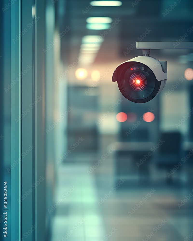Security Camera in Office Hallway Security Camera in Office Hallway
