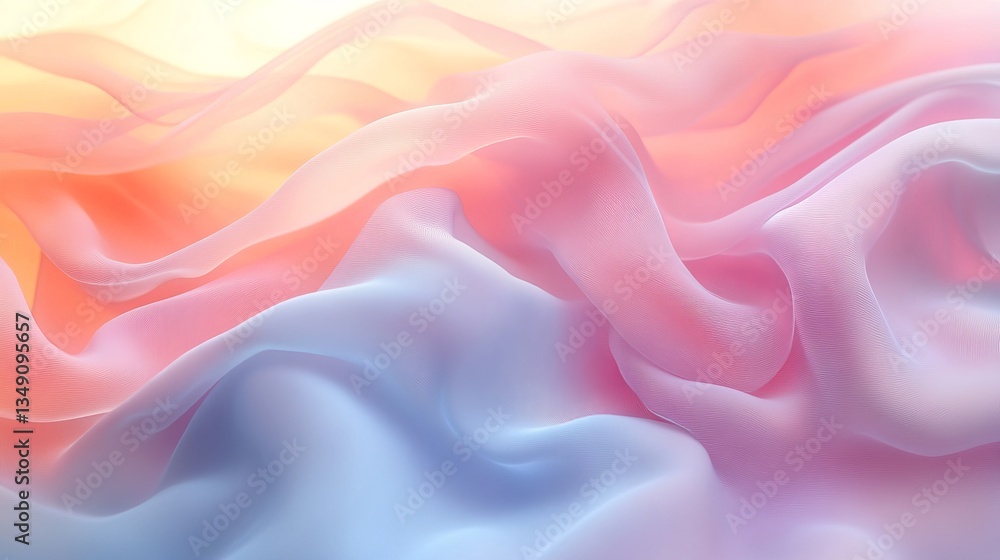 Fototapeta premium Vibrant Colorful Background Featuring Flowing Wavy Patterns Creating a Dynamic and Lively Atmosphere
