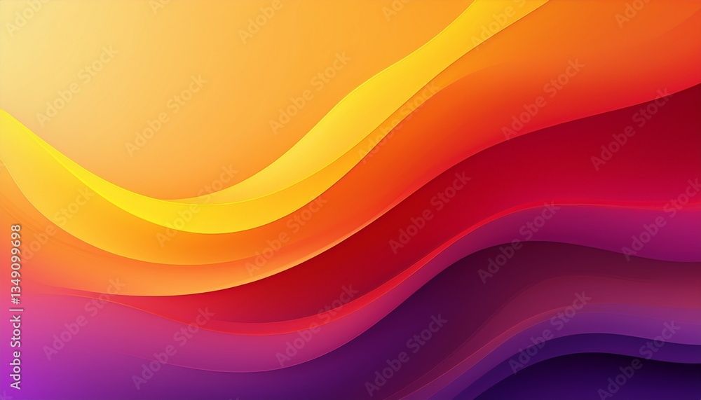 A bright yellow, red, and purple abstract gradient background. A bright yellow, red, and purple abstract gradient background.