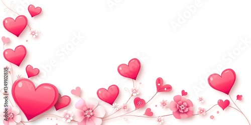 Romantic Valentine's Day Card Template for Customization