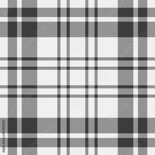Bedding seamless textile pattern, luxury check tartan plaid. Deco vector texture fabric background in white and grey colors.