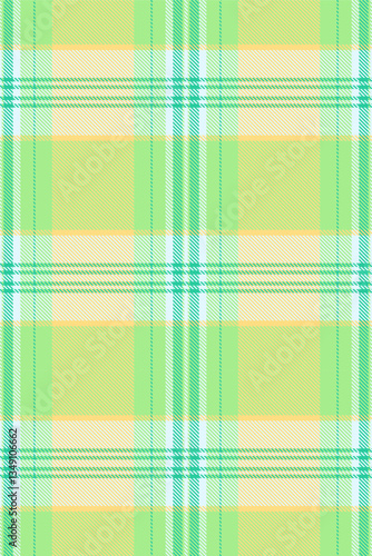 Indian check background texture, relax tartan vector seamless. Ethnic plaid pattern fabric textile in green and amber colors.
