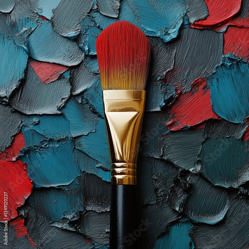 Expressive Paintbrush Art: Unleashing Creativity through Paint and Craft for Exhibition - Worthy Backgrounds