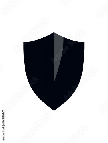 Free Download Shield Logo Vector: Minimalist Black Emblem for Security and Branding - GFXLoad