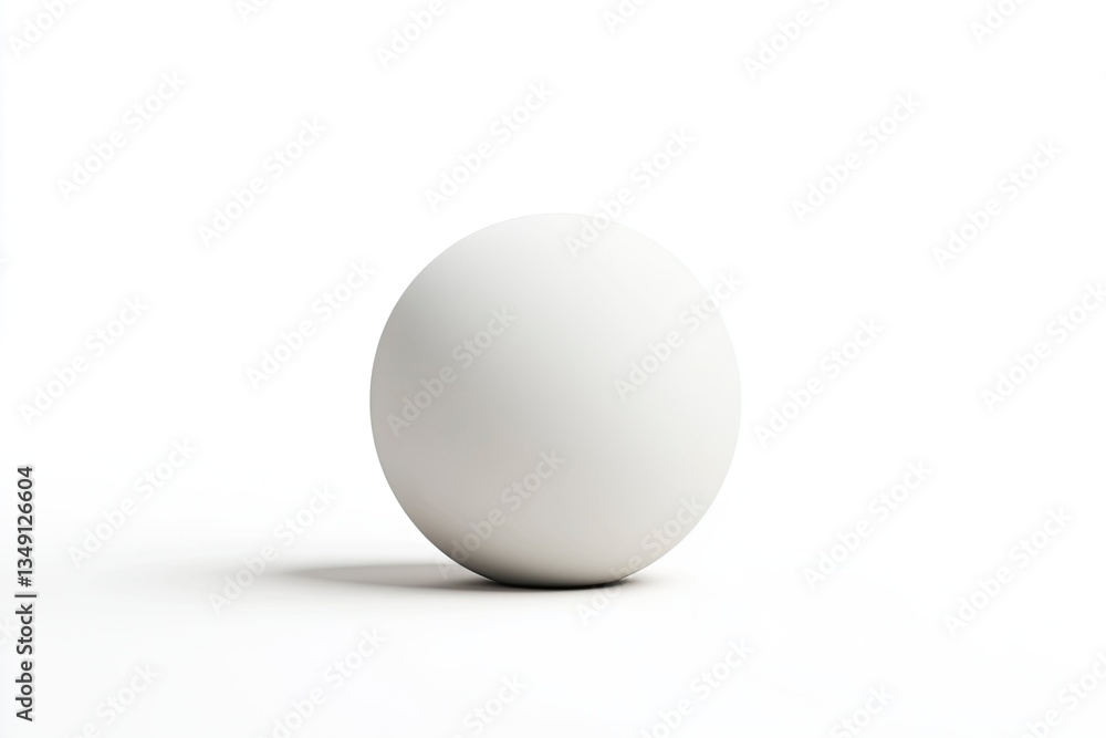 Isolated White Sphere on White Background Simple Visual Graphic Element Isolated White Sphere on White Background Simple Visual Graphic Element