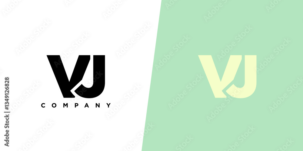 Letter V and J, VJ logo design template. Minimal monogram initial based logotype. Letter V and J, VJ logo design template. Minimal monogram initial based logotype.