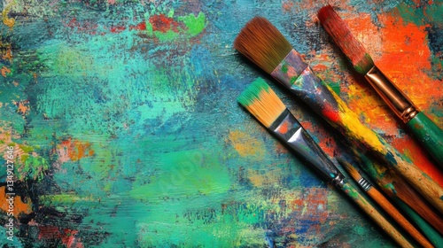 Expressive Paintbrush Art: Unleashing Creativity through Paint and Craft for Exhibition - Worthy Backgrounds