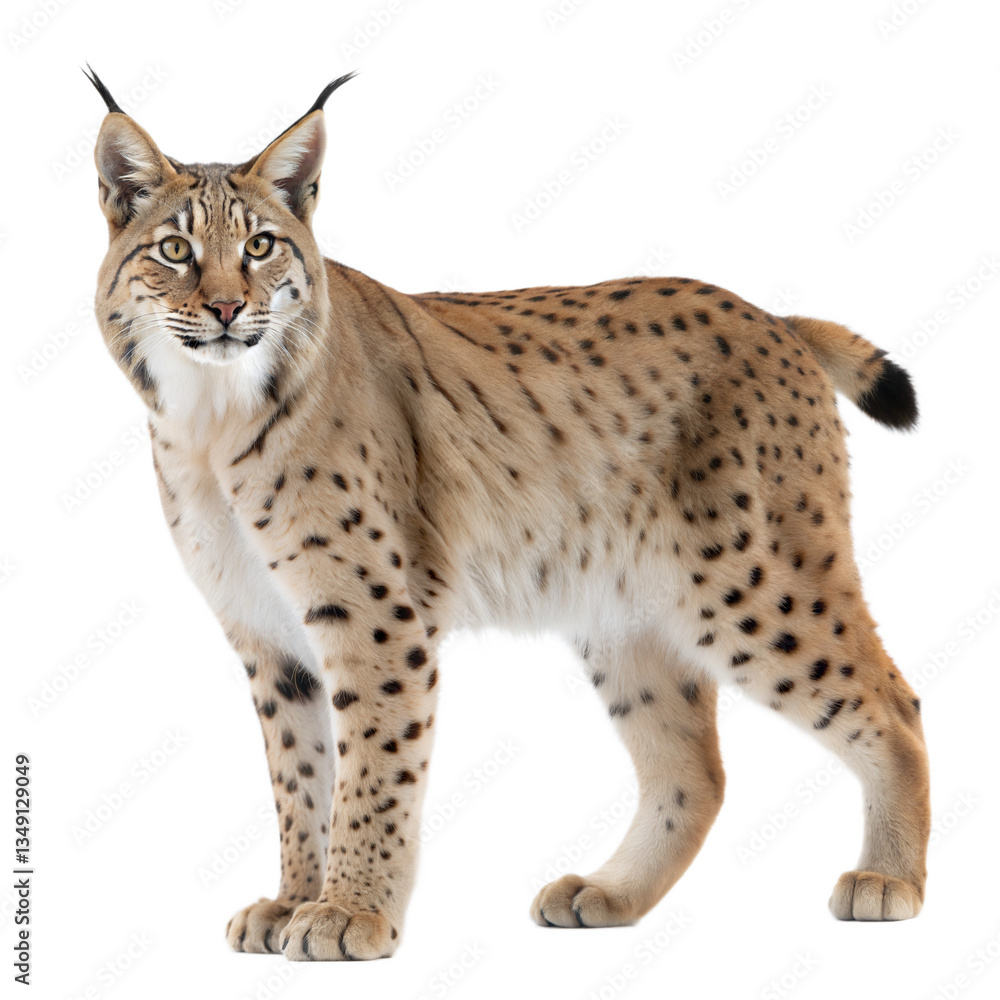 Naklejka premium Eurasian Lynx AI Generated Image