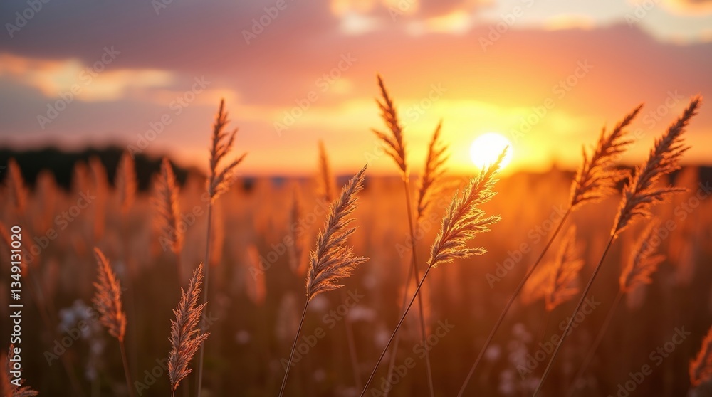 Golden grass at sunset, captured in soft focus with warm tones, ideal for nature, landscape, and peaceful imagery. Perfect for backgrounds or environmental themes. Golden grass at sunset, captured in soft focus with warm tones, ideal for nature, landscape, and peaceful imagery. Perfect for backgrounds or environmental themes.