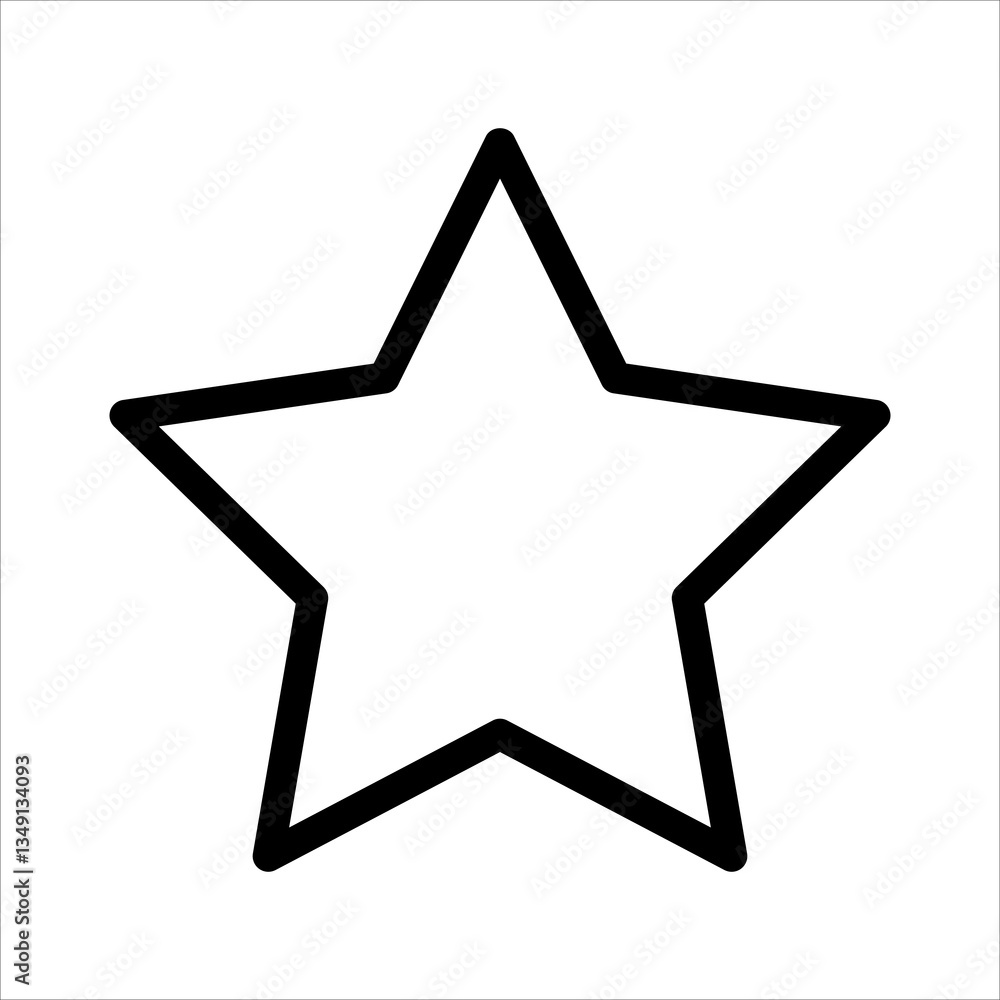 stars line icon vector illustration isolated on white background stars line icon vector illustration isolated on white background