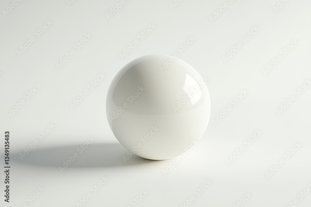 Isolated White Sphere on Clean Background for Minimalist Design Concept Isolated White Sphere on Clean Background for Minimalist Design Concept