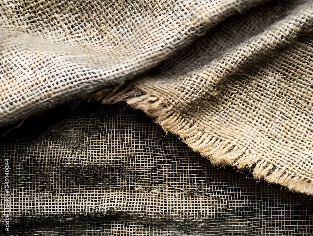 Closeup Rustic Burlap Fabric Texture Background Closeup Rustic Burlap Fabric Texture Background