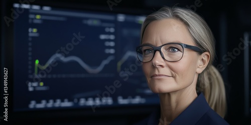A focused businesswoman int...