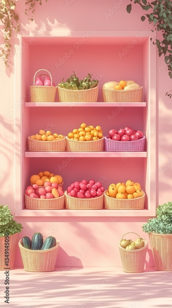 Minimalist Market Stand, Farmers markets