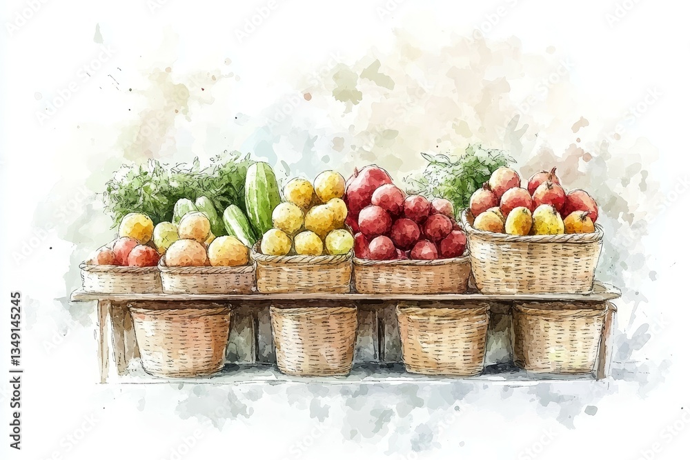 Minimalist Market Stand, Farmers markets