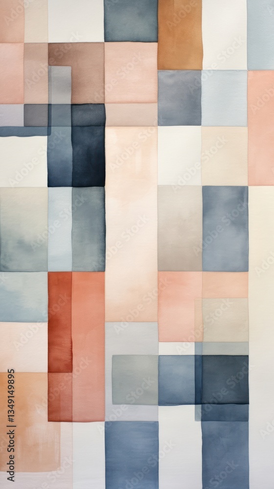Fototapeta premium Muted colors grid abstract pattern texture.