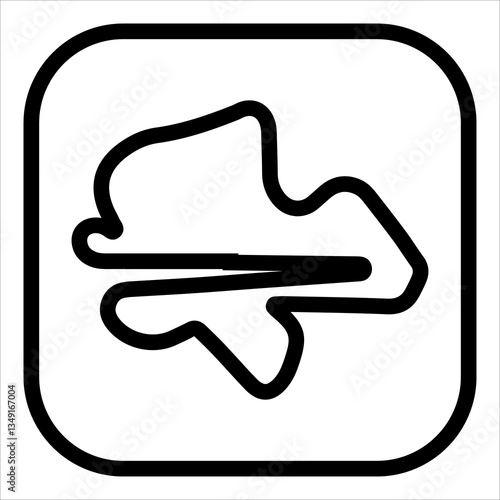 sepang line icon vector illustration isolated on white background