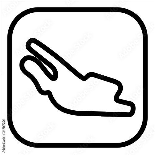 le mans line icon vector illustration isolated on white background