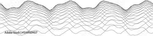 Abstract wave pattern design for modern decor and visual art projects.