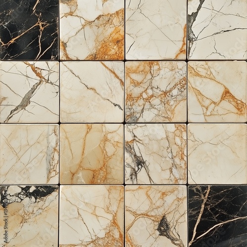 Marble tiles, tile texture assets, white marble floor with an elegant feel, bathroom modeling