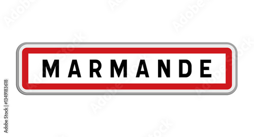 Cuadro en lienzo Panneau de Marmande, Lot-et-Garonne, Nouvelle-Aquitaine