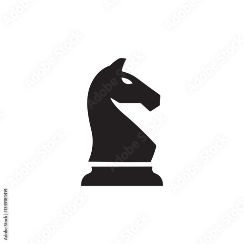 black chess knight