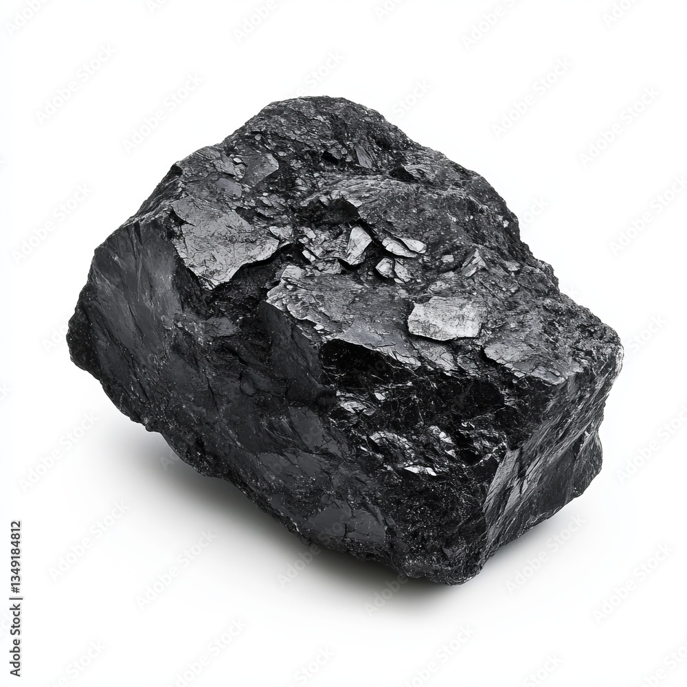 Obraz premium Generic Black Coal View Texture. High-resolution Rough