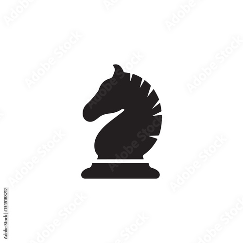 black chess horse