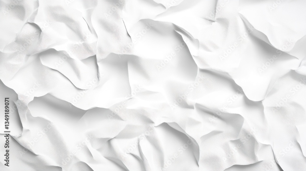 Abstract White Crumpled Texture Abstract White Crumpled Texture