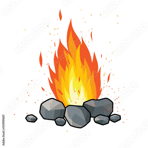 fire and flames