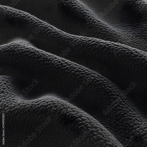 Wallpaper Mural Dark Gray Textured Fleece Fabric Close Up Macro Shot Torontodigital.ca