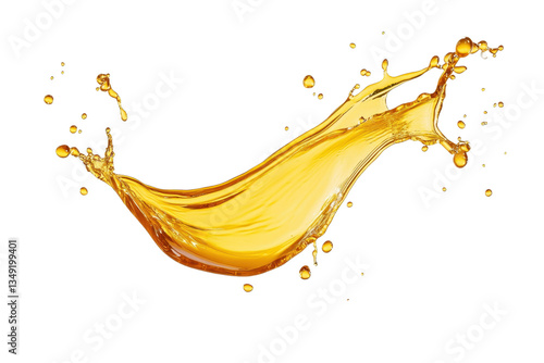Oil splash isolated on transparent or white background, png 