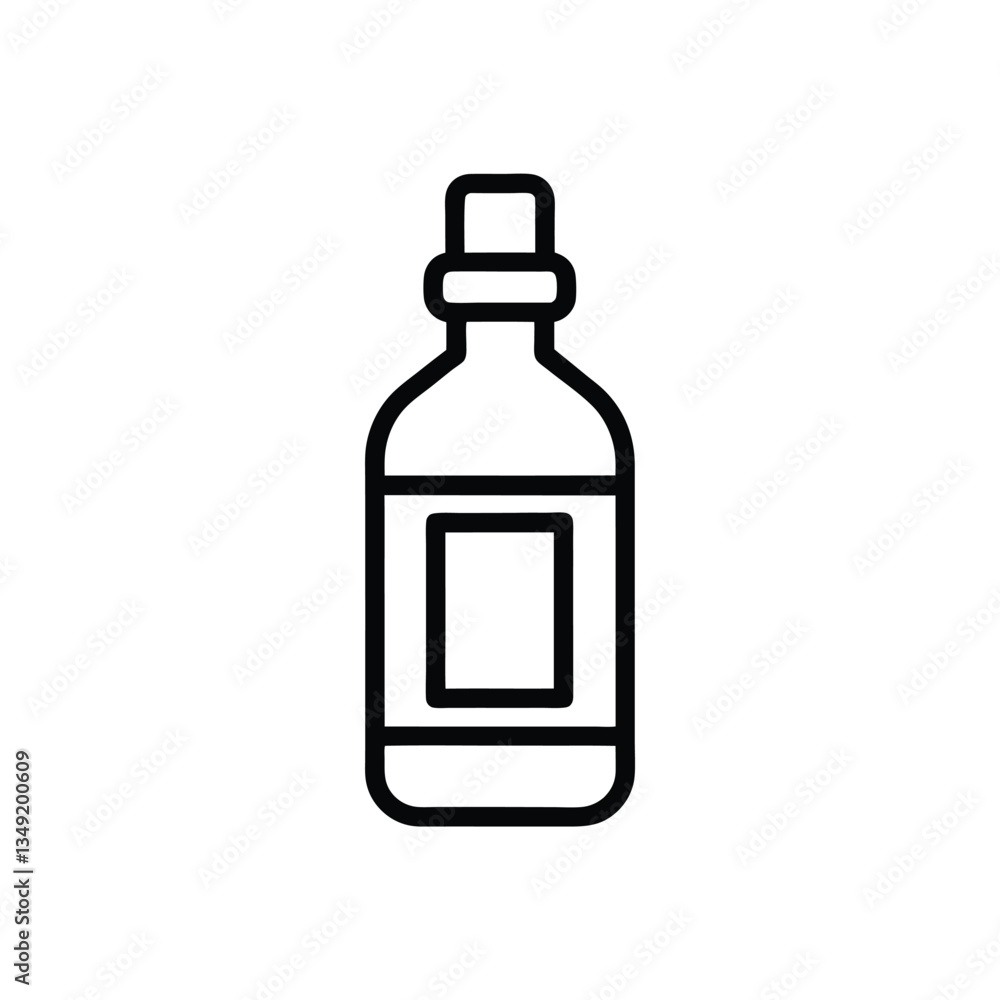 A flat-style insulin dose bottle icon featuring a simple vector illustration of a medical vial or bottle with a label, representing diabetes care or medication. Perfect for health apps,medical website A flat-style insulin dose bottle icon featuring a simple vector illustration of a medical vial or bottle with a label, representing diabetes care or medication. Perfect for health apps,medical website