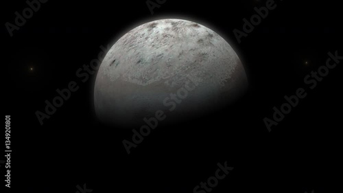 Triton Moon 
Largest natural satellite of the planet Neptune. One of the most geologically active worlds in the Solar System.
