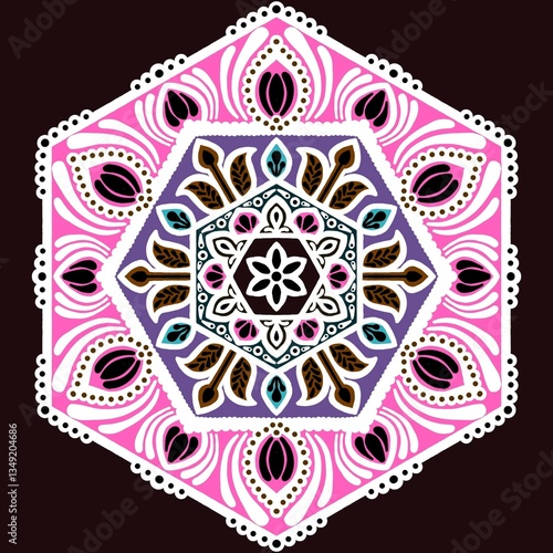 Card decoration theme mandala design 
