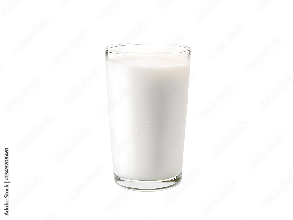 Milk in the glass isolated on transparent background Milk in the glass isolated on transparent background