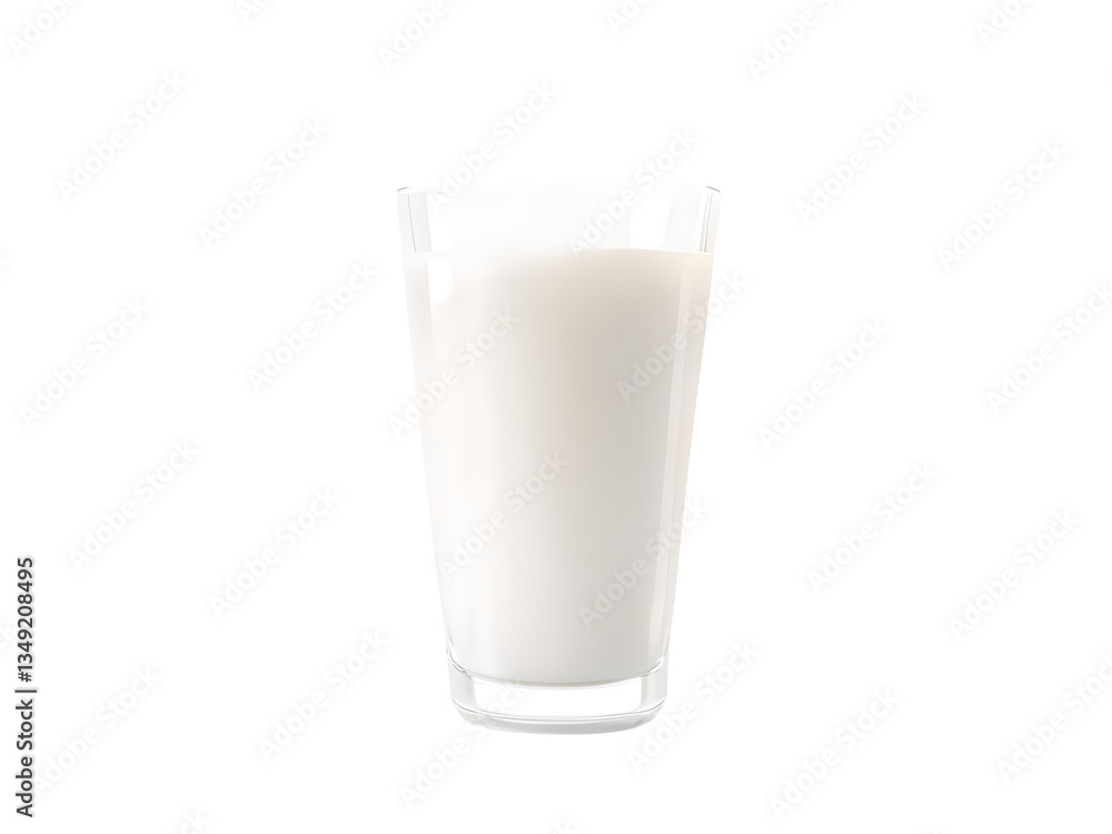 Milk in the glass isolated on transparent background Milk in the glass isolated on transparent background