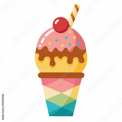 Ice creme vector illustration 