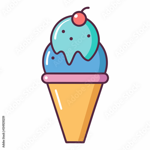 Ice creme vector illustration 