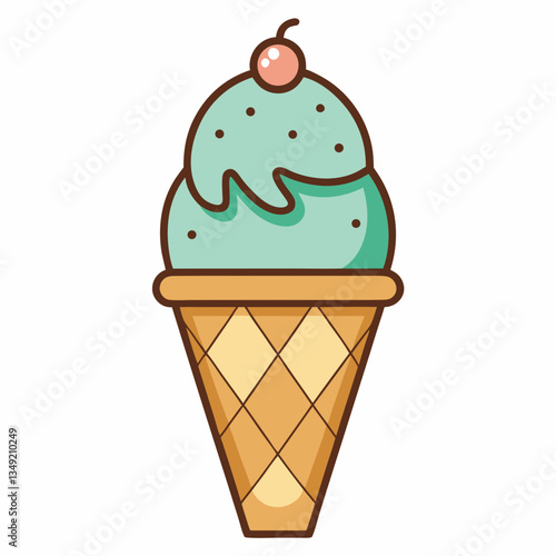 Ice creme vector illustration 