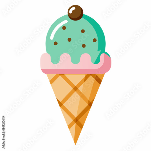 Ice creme vector illustration 