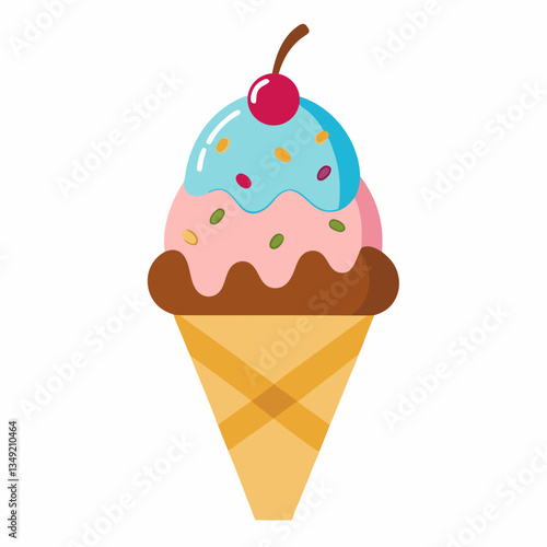 Ice creme vector illustration 