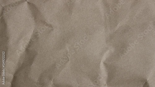Crumpled Brown Paper Texture Video – Realistic Wrinkled Paper Background Animation